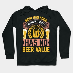 Beer Has Food Value But Food Has No Beer Value T Shirt For Women Men Hoodie